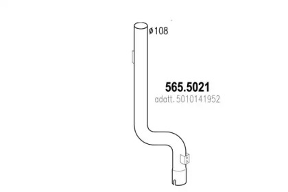 Трубка ASSO 565.5021