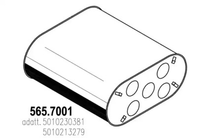 Амортизатор ASSO 565.7001