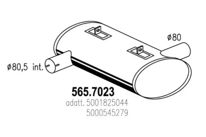 Амортизатор ASSO 565.7023