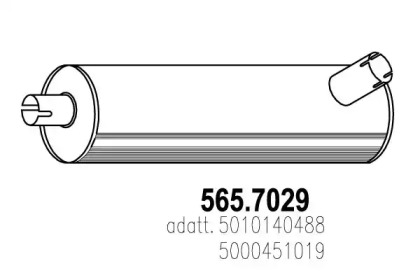 Амортизатор ASSO 565.7029