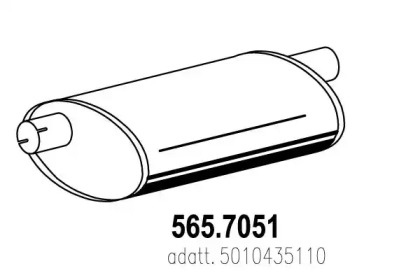 Амортизатор ASSO 565.7051