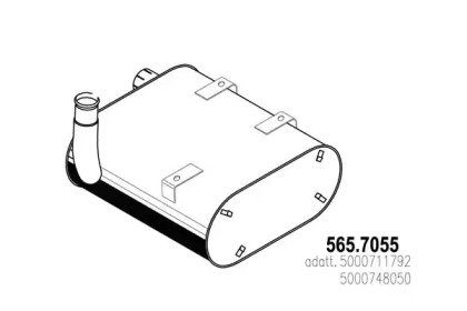 Амортизатор ASSO 565.7055