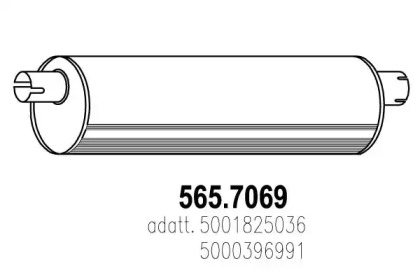 Амортизатор ASSO 565.7069