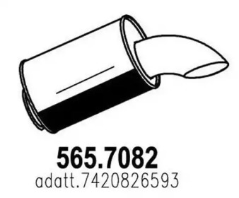 Амортизатор ASSO 565.7082