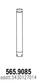 Труба выхлопного газа ASSO 565.9085