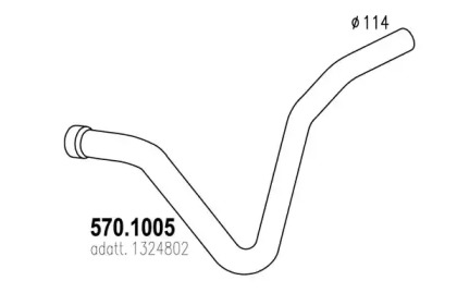 Трубка ASSO 570.1005