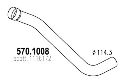 Трубка ASSO 570.1008