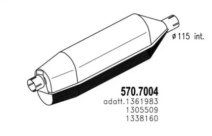 Амортизатор ASSO 570.7004