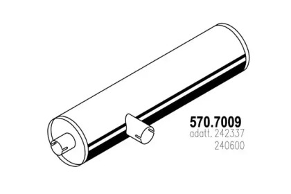 Амортизатор ASSO 570.7009