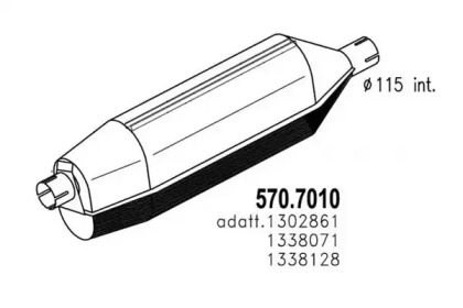 Амортизатор ASSO 570.7010