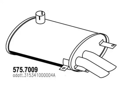 Амортизатор ASSO 575.7009