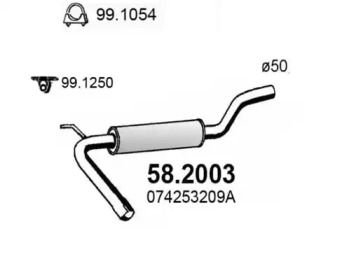 Амортизатор ASSO 58.2003