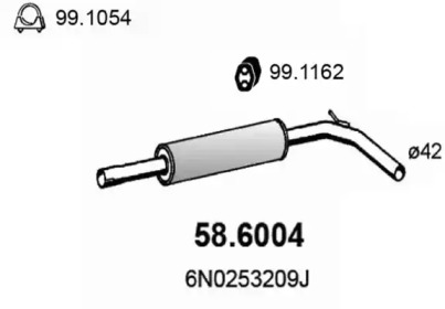 Амортизатор ASSO 58.6004