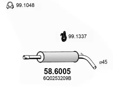 Амортизатор ASSO 58.6005