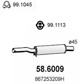 Амортизатор ASSO 58.6009