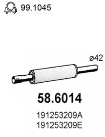 Амортизатор ASSO 58.6014