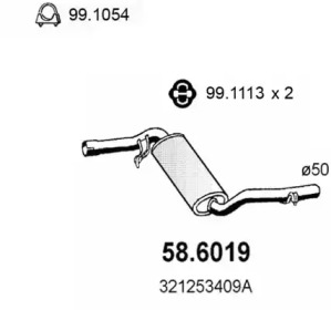 Амортизатор ASSO 58.6019