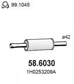 Амортизатор ASSO 58.6030