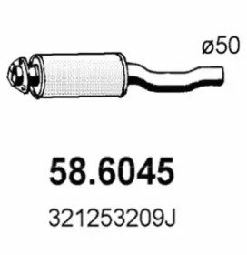 Амортизатор ASSO 58.6045