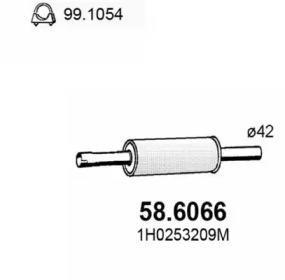 Амортизатор ASSO 58.6066