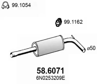 Амортизатор ASSO 58.6071