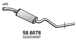 Амортизатор ASSO 58.6078