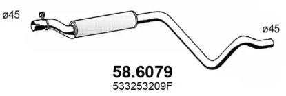 Амортизатор ASSO 58.6079