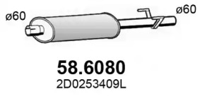 Амортизатор ASSO 58.6080