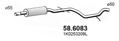 Амортизатор ASSO 58.6083