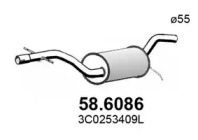 Амортизатор ASSO 58.6086