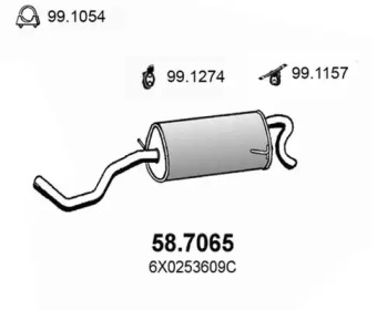 Амортизатор ASSO 58.7065