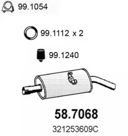 Амортизатор ASSO 58.7068