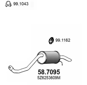 Амортизатор ASSO 58.7095