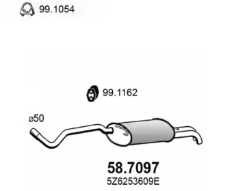 Амортизатор ASSO 58.7097