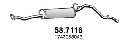 Амортизатор ASSO 58.7116