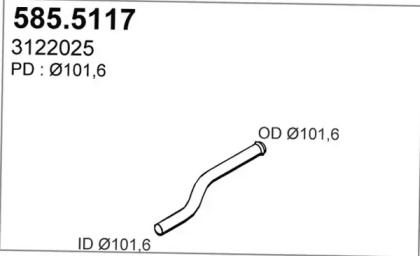 Трубка ASSO 585.5117