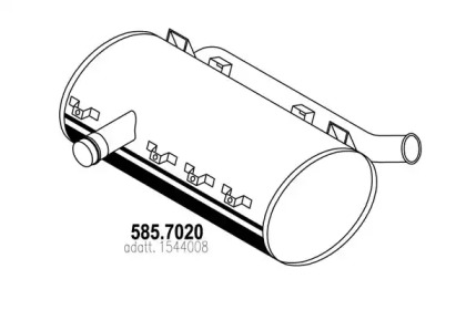 Амортизатор ASSO 585.7020