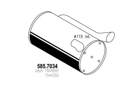 Амортизатор ASSO 585.7034