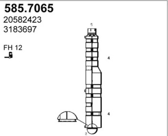 Амортизатор ASSO 585.7065