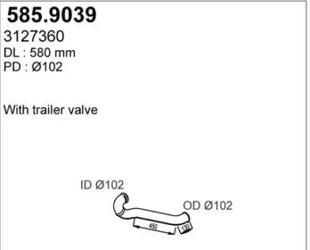 Трубка ASSO 585.9039