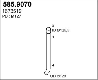 Трубка ASSO 585.9070