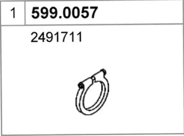 Соединительные элементы трубопровода ASSO 599.0057