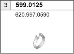 Соединительные элементы трубопровода ASSO 599.0125