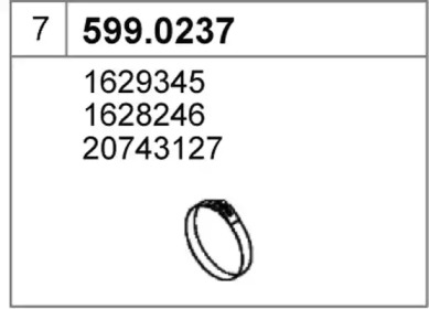 Соединительные элементы трубопровода ASSO 599.0237