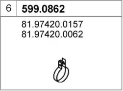 Соединительные элементы трубопровода ASSO 599.0862