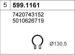 Соединительные элементы трубопровода ASSO 599.1161