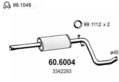 Амортизатор ASSO 60.6004