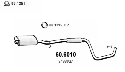 Амортизатор ASSO 60.6010