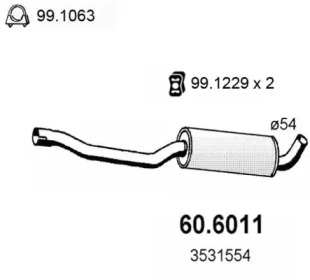 Амортизатор ASSO 60.6011