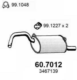 Амортизатор ASSO 60.7012